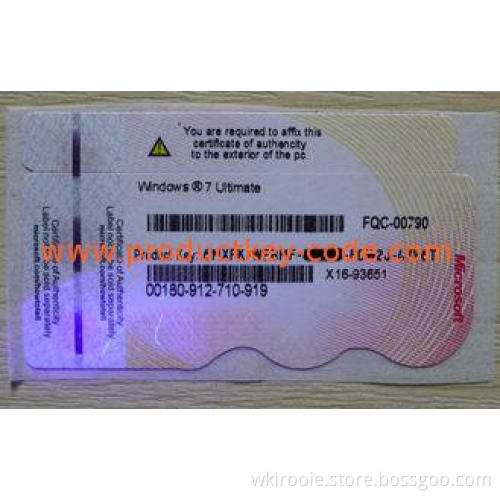 Windows 7 Product Key Sticker , Win 7 Ultimate Product Key